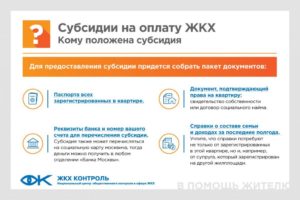 Субсидия на оплату жкх в Москве: где и как получить