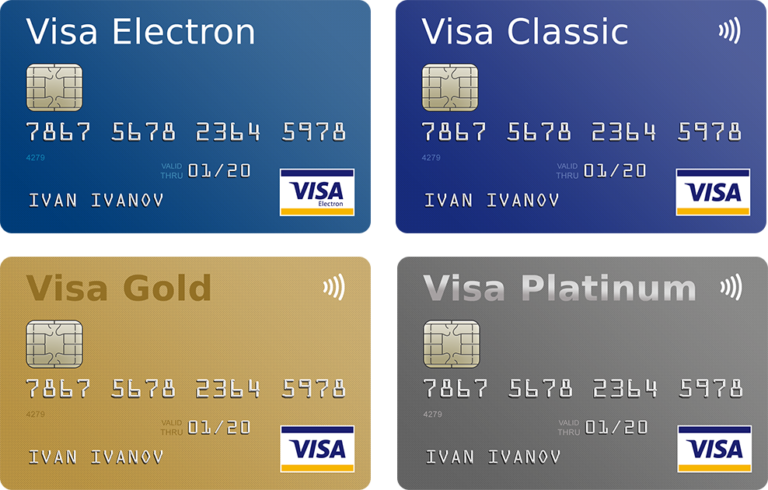 Виды и категории банковских карт Виза (Visa)